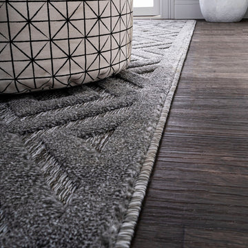 Portmany Neutral Diamond Trellis Indoor/outdoor Area Rug